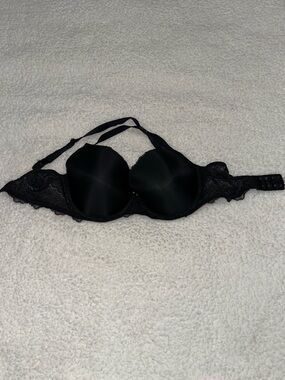 Victoria's Secret Black Lace Demi Bra With Adjustable Straps